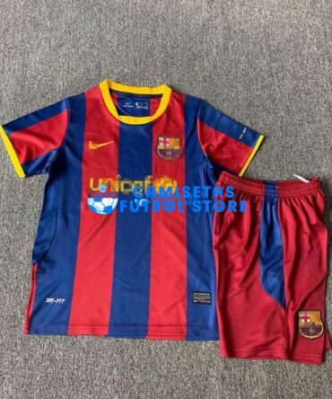 Camiseta Barcelona 1ª Equipación Retro 10/11 Niño Kit