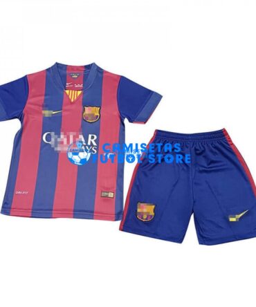 Camiseta Barcelona 1ª Equipación Retro 14/15 Niño Kit
