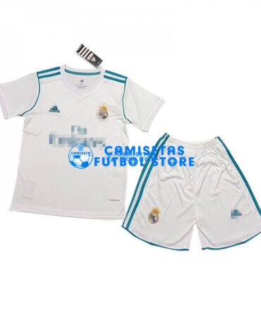 Camiseta Real Madrid 1ª Equipación Retro 17/18 Niño Kit