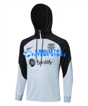 Sudadera de Entrenamiento Barcelona 2023/2024 Con Capucha Gris/Negro