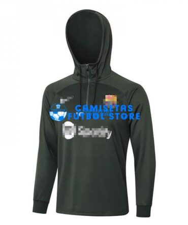 Sudadera de Entrenamiento Barcelona 2023/2024 Con Capucha Verde Oscuro