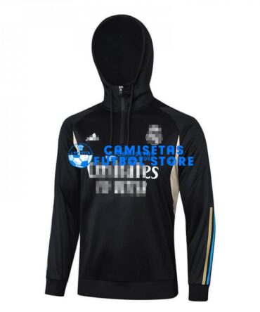 Sudadera de Entrenamiento Real Madrid 2023/2024 Con Capucha Negro