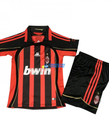 Camiseta AC Milan 1ª Equipación Retro 06/07 Niño Kit