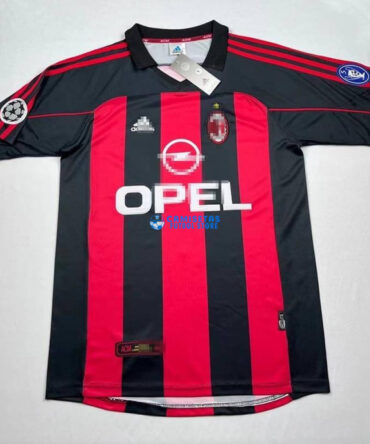 Camiseta AC Milan 1ª Equipación Retro 2000/01
