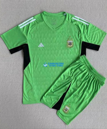 Camiseta de Portero Argentina 2023 Niño Kit Verde