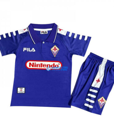 Camiseta Fiorentina 1ª Equipación Retro 1998 Niño Kit