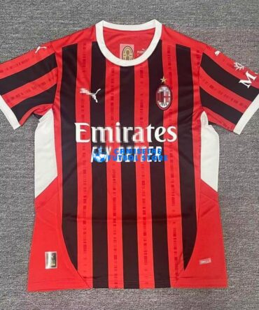 Camiseta AC Milan 2024/2025 Rojo/Negro