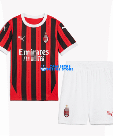 Camiseta AC Milan 1ª Equipación 2024/2025 Niño Kit