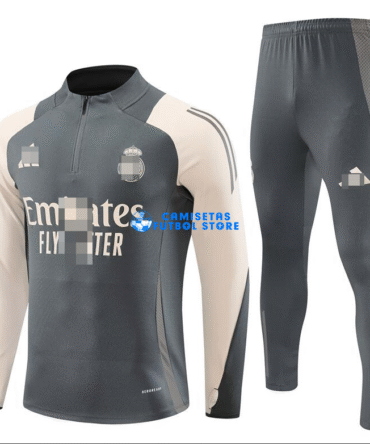 Sudadera De Entrenamiento Real Madrid 2024/2025 Kit Gris