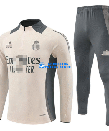 Sudadera De Entrenamiento Real Madrid 2024/2025 Kit Caqui
