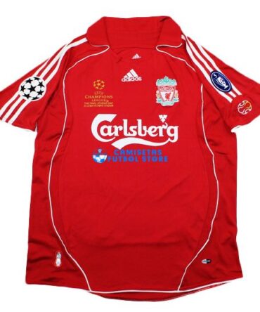 Camiseta Gerrard #8 Liverpool UCL Final Equipación 2006/2007