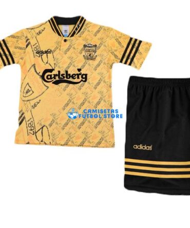 Camiseta Liverpool 2ª Equipación 1994/1996 Niño Kit Retro