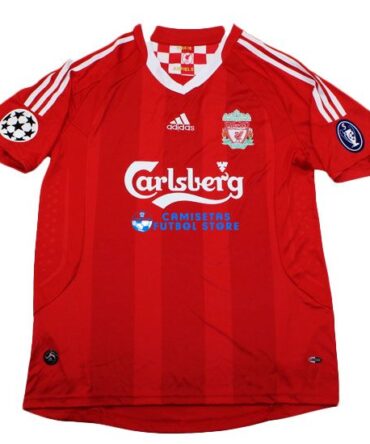 Camiseta Torres #9 Liverpool 1ª Equipación 2008/2009 Retro