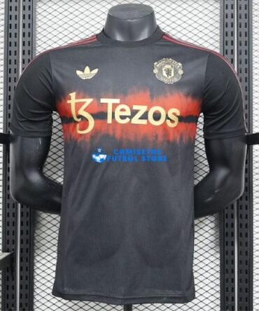Camiseta Manchester United Pre-Match Equipación 2025/2026 (EDICIÓN JUGADOR) Negro