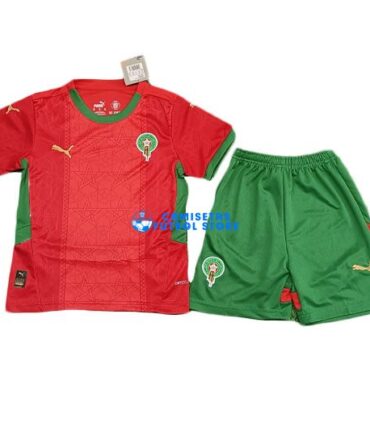 Camiseta Marruecos 1ª Equipación 2025/2026 Niño Kit