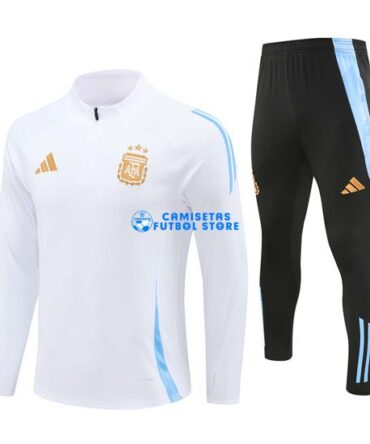 Sudadera de Entrenamiento Argentina 2024/2025 Kit Blanco