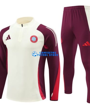Sudadera de Entrenamiento Bayern 2024/2025 Kit Blanco/Marrón