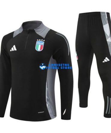 Sudadera de Entrenamiento Italia 2024/2025 Kit Negro