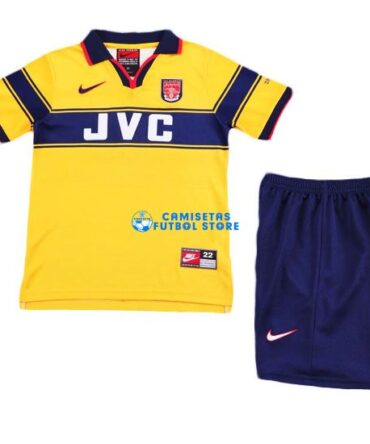 Camiseta Arsenal 2ª Equipación 1996/1997 Niño Kit Retro