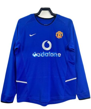 Camiseta Manchester United 2ª Equipación 2002/2003 Manga Larga Retro