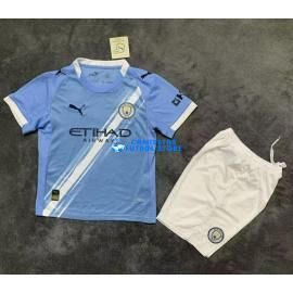 Camiseta Manchester City 1ª Equipación 2025/2026 Niño Kit