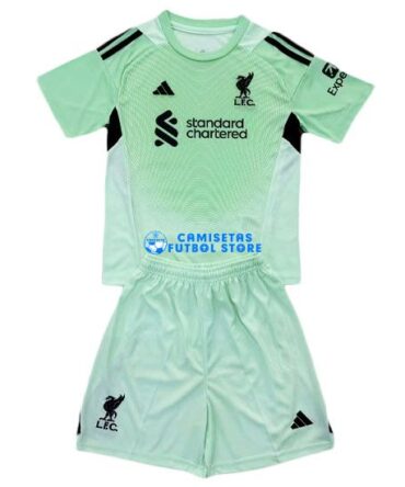 Camiseta Liverpool Portero 2ª Equipación 2025/2026 Niño Kit