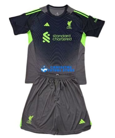 Camiseta Liverpool Portero 1ª Equipación 2025/2026 Niño Kit