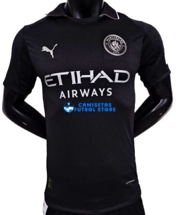 Camiseta Manchester City Equipación 2025/2026 (EDICIÓN JUGADOR) Negro