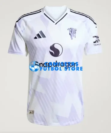 Camiseta Manchester United 2ª Equipación 2025/2026 Blanco/Morado Claro