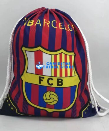 Bolsa con cordón del equipo de fútbol del Barcelona