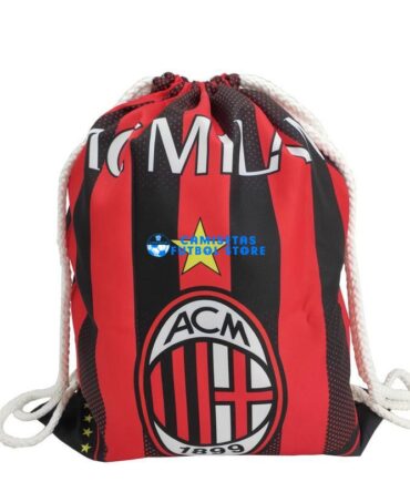 Bolsa con cordón de fútbol del AC Milan