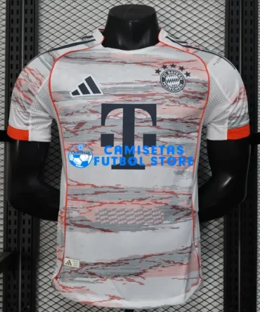 Camiseta Bayern Múnich 2ª Equipación 2025/2026 Blanco (EDICIÓN JUGADOR)