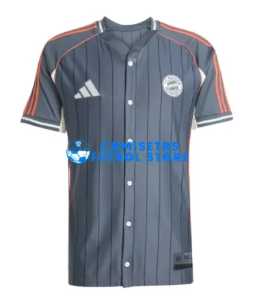 Camiseta Bayern Múnich 2025/2026 Baseball Shirt Gris
