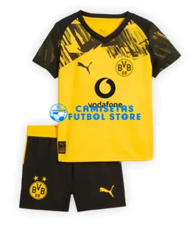 Camiseta Borussia Dortmund 1ª Equipación 2025/2026 Amarillo Niño Kit