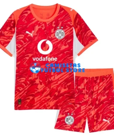 Camiseta de Portero Borussia Dortmund 2025/2026 Naranja Niño Kit