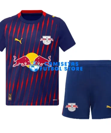 Camiseta Leipzig 2ª Equipación 2025/2026 Azul Niño Kit