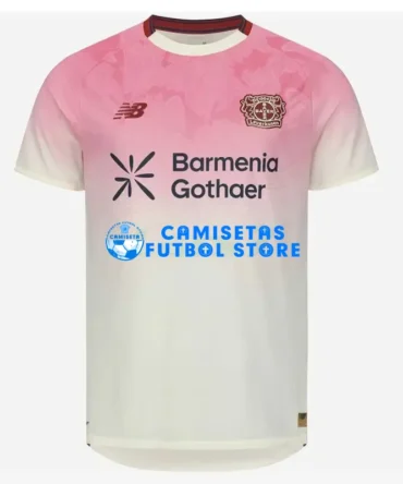 Camiseta Leverkusen 2ª Equipación 2025/2026 Rosa/Blanco