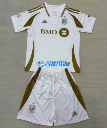 Camiseta Los Angeles FC 2ª Equipación 2025/2026 Niño Kit Blanco
