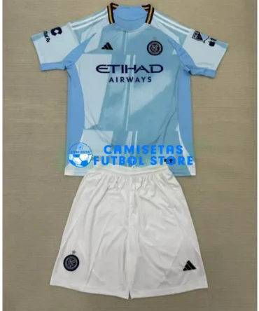 Camiseta New York City 1ª Equipación 2025/2026 Azul Niño Kit