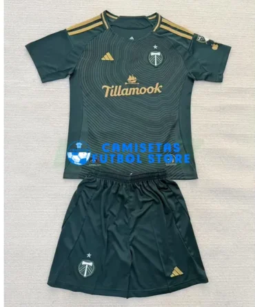 Camiseta Portland Timbers 1ª Equipación 2025/2026 Niño Kit Verde