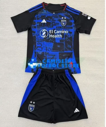 Camiseta San Jose Earthquakes 1ª Equipación 2025/2026 Niño Kit Azul