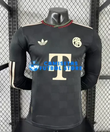 Camiseta Bayern Múnich 3ª Equipación 2025/2026 ML Negro (EDICIÓN JUGADOR)