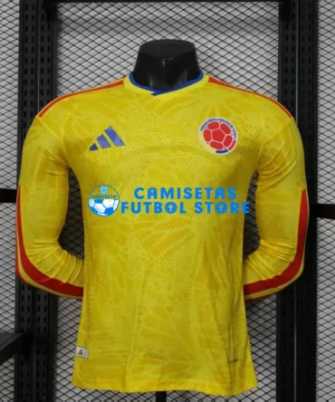 Camiseta Colombia 2026 ML Amarillo (EDICIÓN JUGADOR)