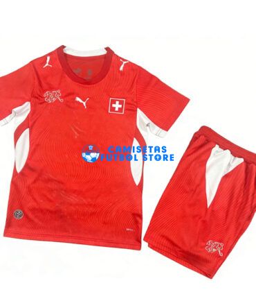 Camiseta Suiza 1ª Equipación 2026/2027 Niño Kit