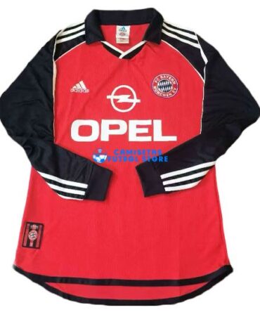 Camiseta Bayern Munich 1ª Equipación 2000/2001 Manga Larga Retro
