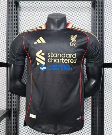 Camiseta Liverpool 3ª Equipación 2025/2026 (EDICIÓN JUGADOR) Negro