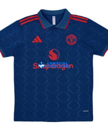 Camiseta Manchester United Equipación 2025/2026 Azul/Rojo