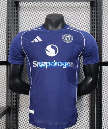 Camiseta Manchester United Equipación 2025/2026 (EDICIÓN JUGADOR) Azul