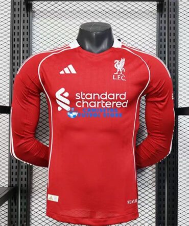Camiseta Liverpool 1ª Equipación 2025/2026 (EDICIÓN JUGADOR) Manga Larga