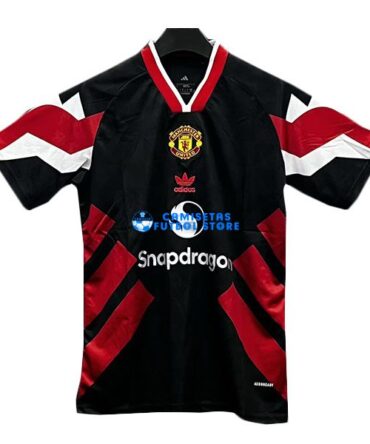 Camiseta Manchester United Equipación 2025/2026 Negro/Rojo/Blanco
